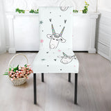 Cute Goat Design Pattern Dining Chair Slipcover