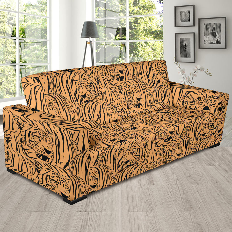 Bengal Tigers Pattern Sofa Slipcover