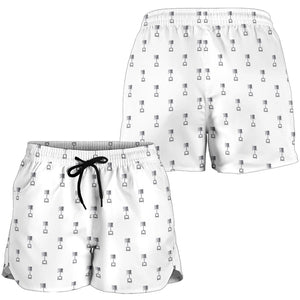 Engine Piston Background Pattern Print Design 01 Women Shorts