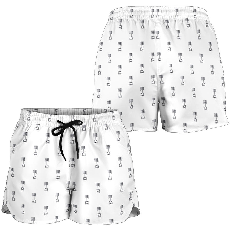 Engine Piston Background Pattern Print Design 01 Women Shorts