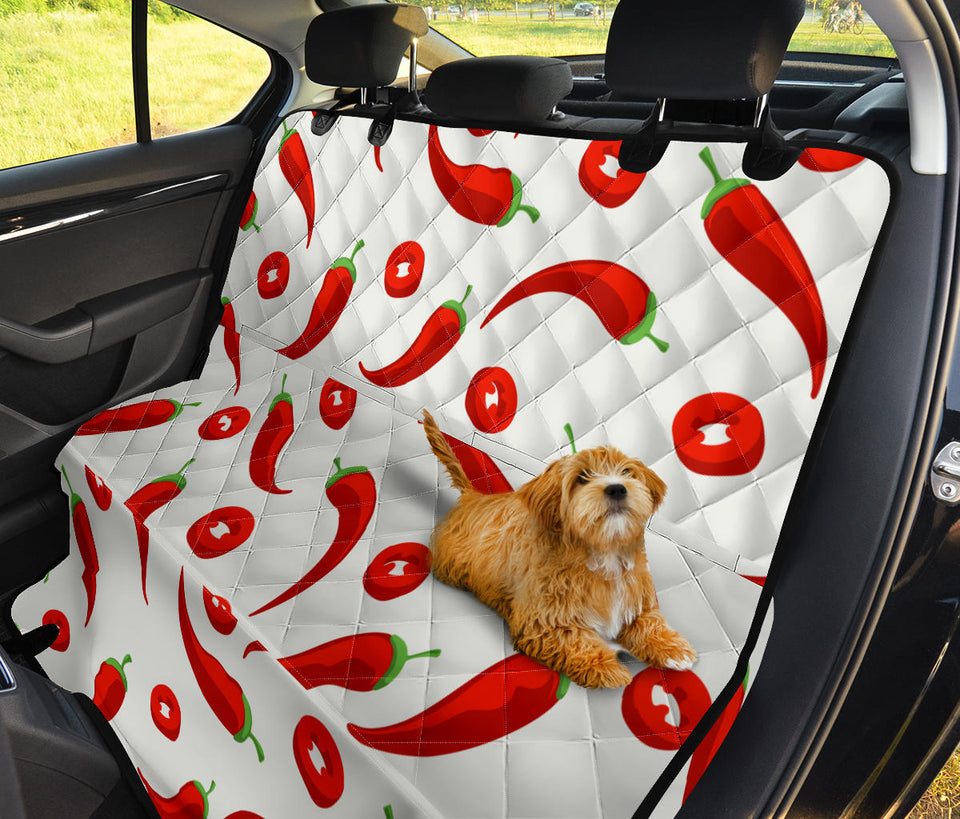 Chili Pattern Dog Car Seat Covers