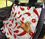 Chili Pattern Dog Car Seat Covers