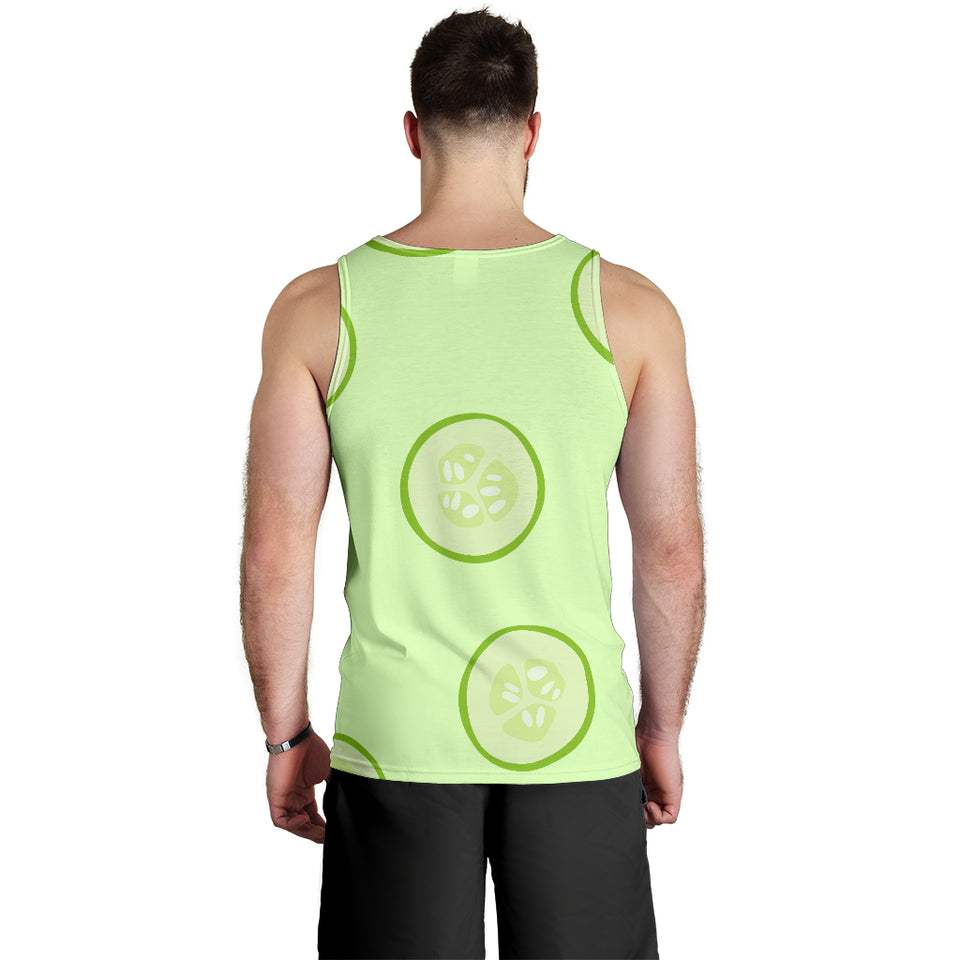 Cucumber pattern Men Tank Top