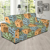 Dice Pattern Print Design 05 Sofa Slipcover