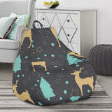 Deers Star Tree Pattern Bean Bag Cover