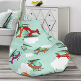 Helicopter Design Pattern Bean Bag Cover