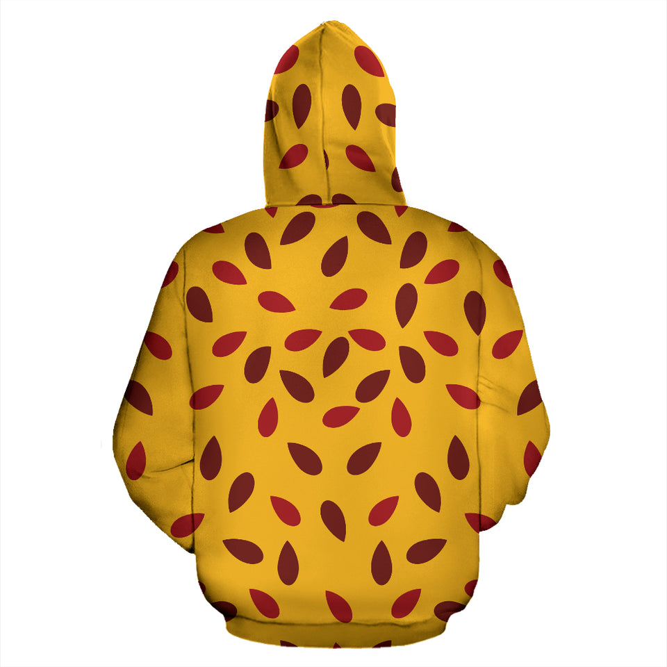 Passion Fruit Texture Zip Up Hoodie