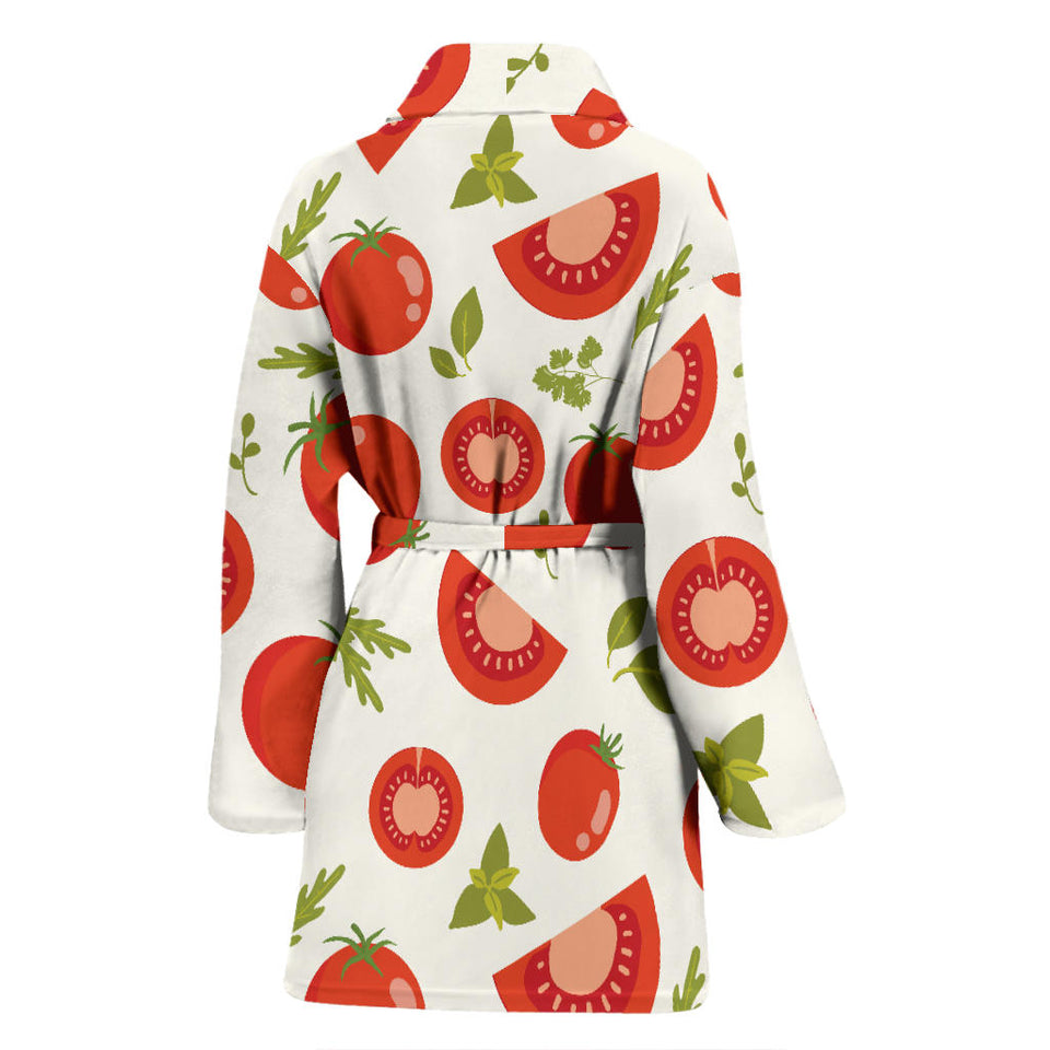 Tomato Pattern Women'S Bathrobe