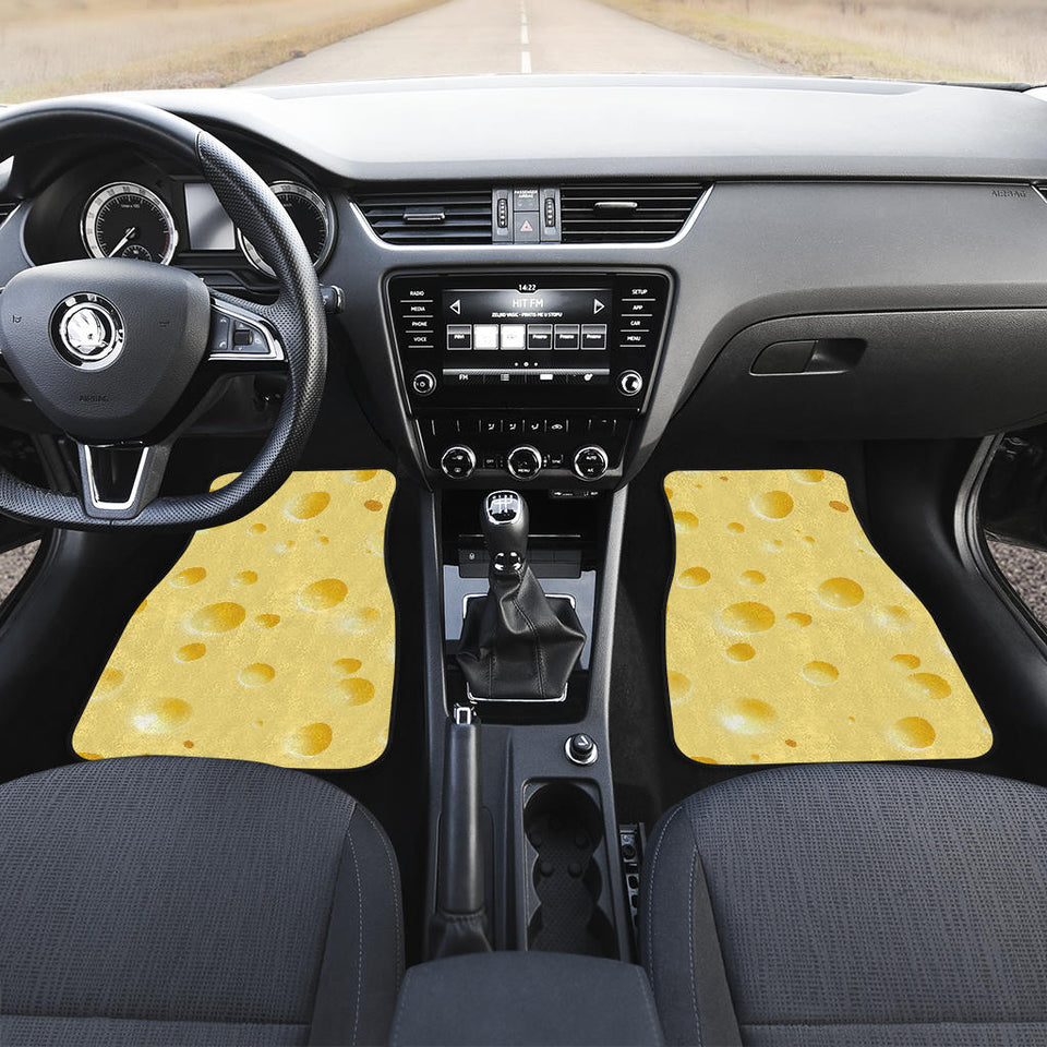 Cheese Texture Front And Back Car Mats