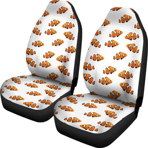 Clown Fish Pattern Print Design 03 Universal Fit Car Seat Covers