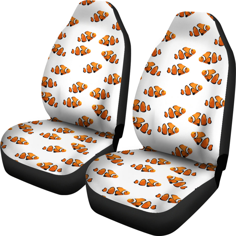 Clown Fish Pattern Print Design 03 Universal Fit Car Seat Covers