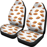 Clown Fish Pattern Print Design 03 Universal Fit Car Seat Covers