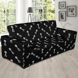 Engine Piston Black Theme Pattern Print Design 03 Sofa Slipcover