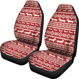 Dachshund Nordic Pattern Universal Fit Car Seat Covers