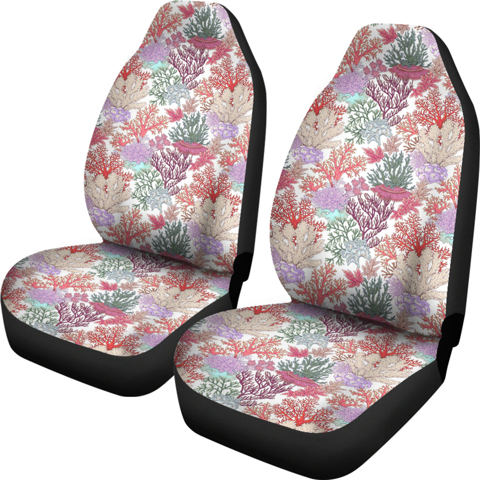 Coral Reef Pattern Print Design 03 Universal Fit Car Seat Covers