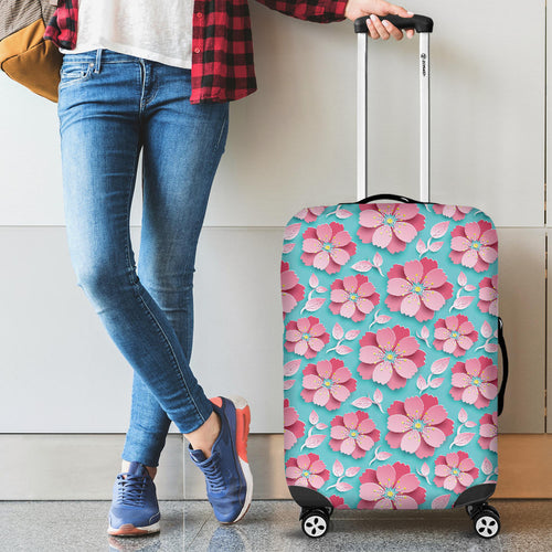 3D Sakura Cherry Blossom Pattern Cabin Suitcases Luggages