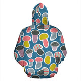 Colorful Mushroom Design Pattern Men Women Pullover Hoodie