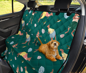 Kangaroo Leaves Pattern Dog Car Seat Covers