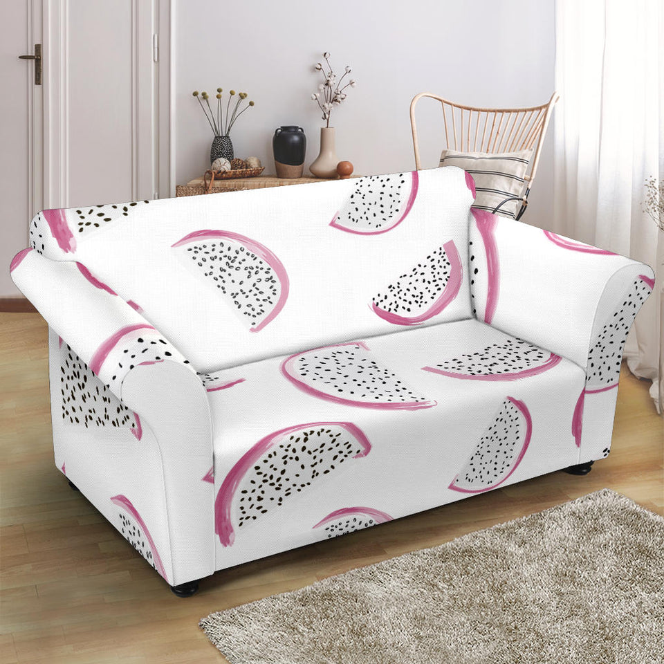 Dragon Fruit Pattern Loveseat Couch Slipcover