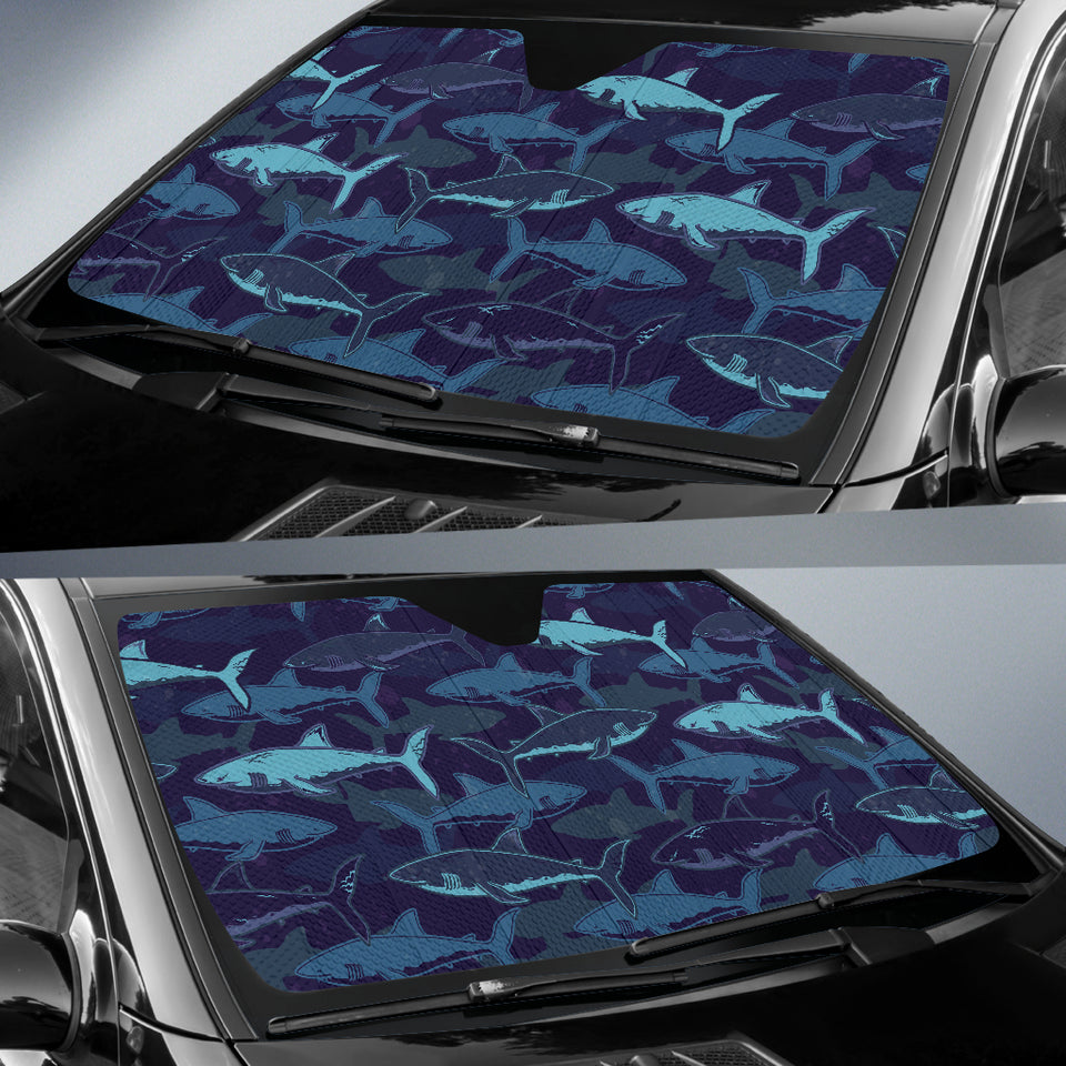 Shark Pattern Car Sun Shade