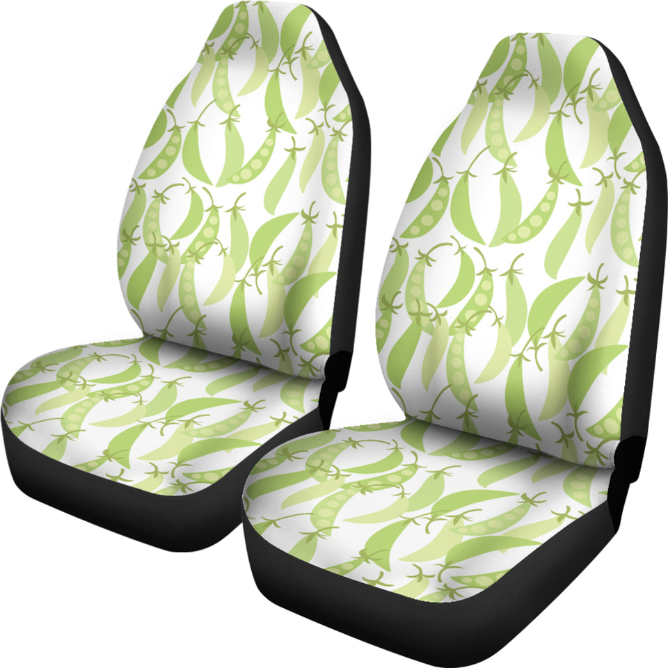 Green Peas Pattern Print Design 03 Universal Fit Car Seat Covers