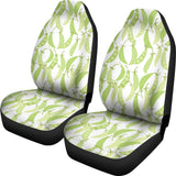 Green Peas Pattern Print Design 03 Universal Fit Car Seat Covers