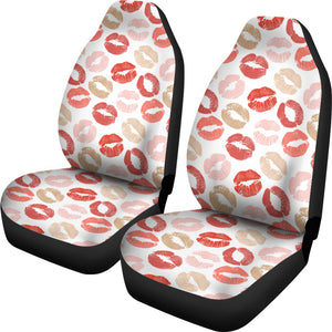 Lips Pattern Print Design 04 Universal Fit Car Seat Covers