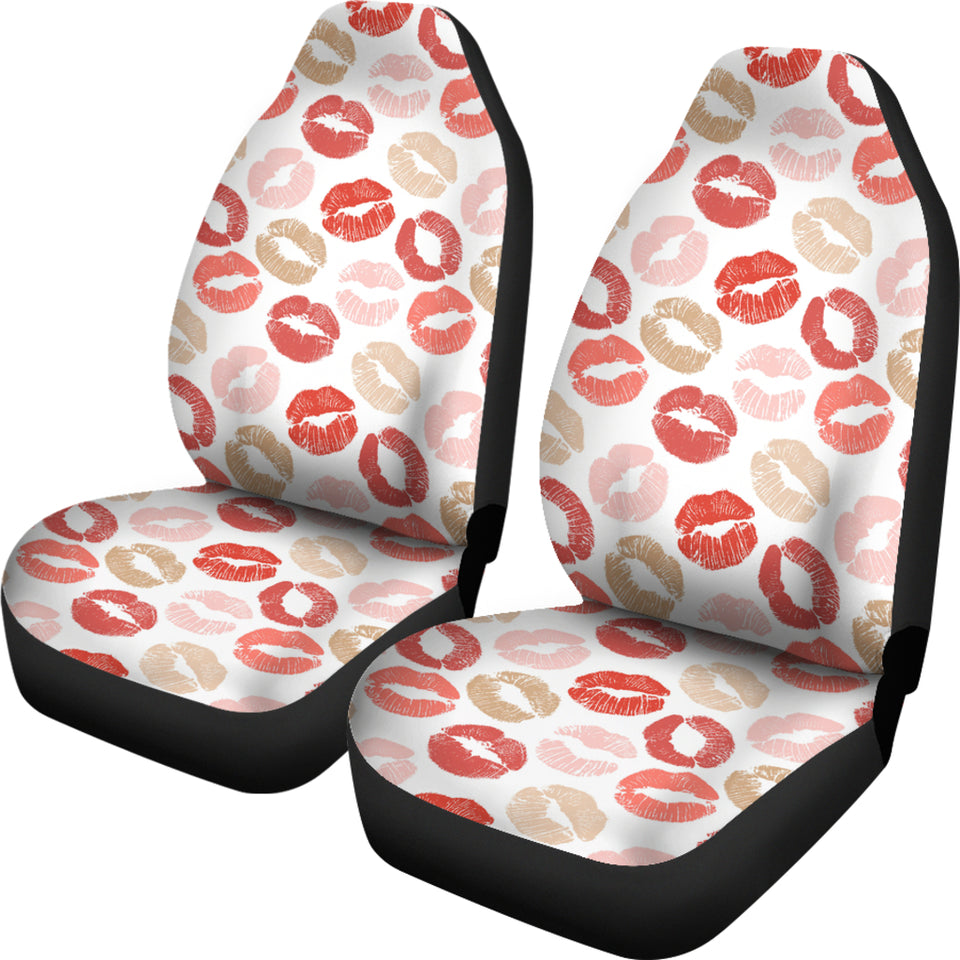 Lips Pattern Print Design 04 Universal Fit Car Seat Covers