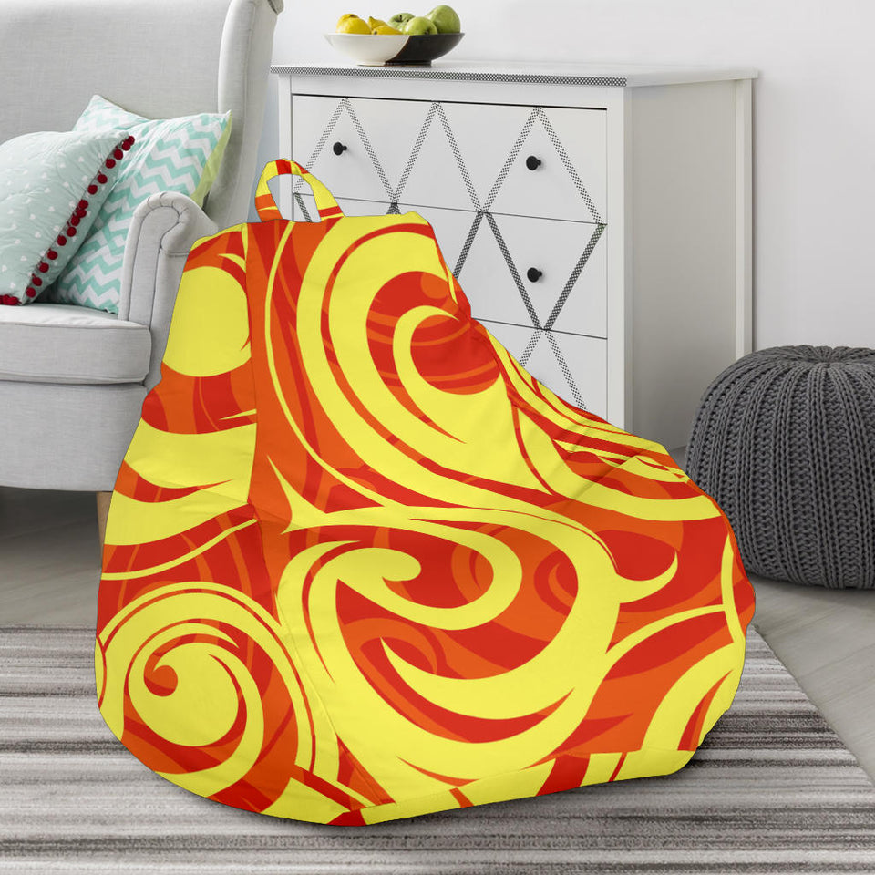 Fire Flame Design Pattern Bean Bag Cover