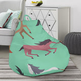 Colorful Horses Pattern Bean Bag Cover