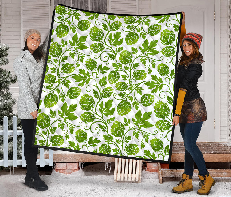 Hop Design Pattern Premium Quilt