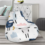 Cute Sleeping Sheep Moon Cloud Pattern Bean Bag Cover