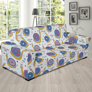 Snail Pattern Print Design 05  Sofa Slipcover