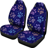 Dog Paws Pattern Print Design 02 Universal Fit Car Seat Covers