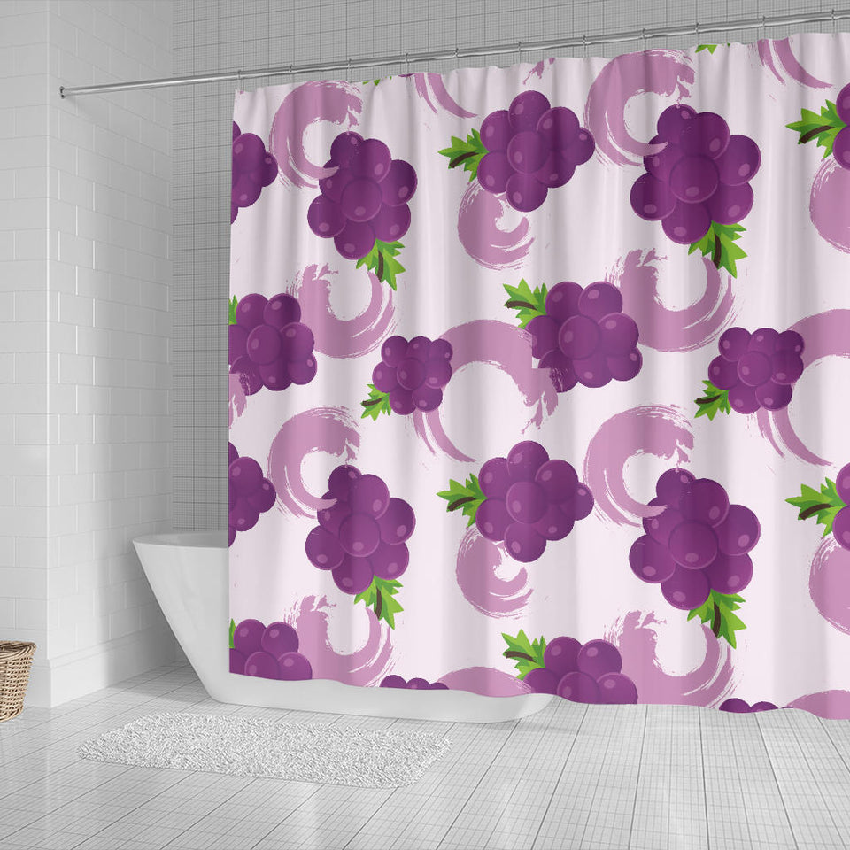 Cute Grape Pattern Shower Curtain Fulfilled In US