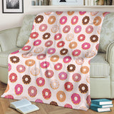 Colorful Donut Pattern Premium Blanket