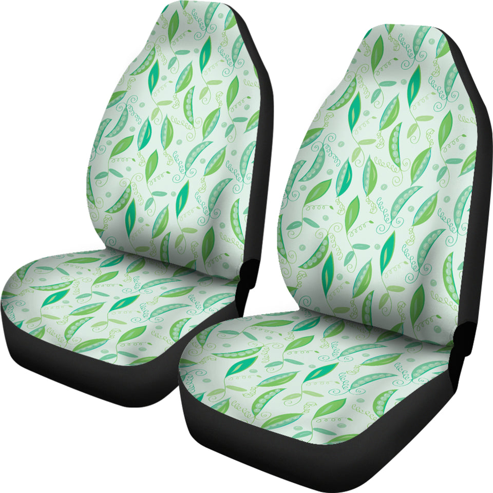 Green Peas Pattern Print Design 01 Universal Fit Car Seat Covers