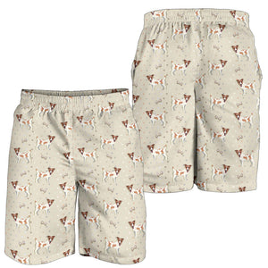 Jack Russel Pattern Print Design 02 Men Shorts
