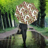 Red Tulips And Daffodils Pattern Umbrella