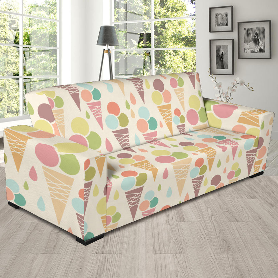 Ice Cream Cone Pattern Sofa Slipcover