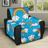 Rainbows Sky Clouds Pattern Recliner Cover Protector
