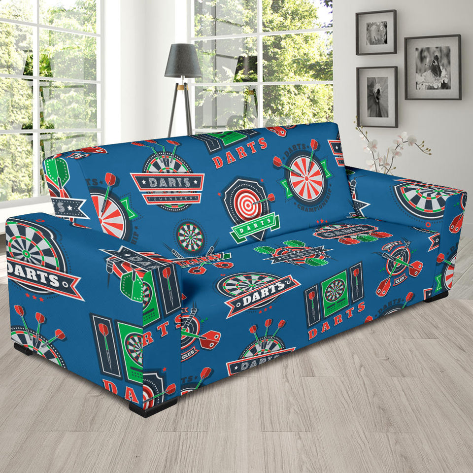 Darts Pattern Print Design 02 Sofa Slipcover