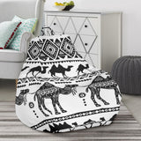 Camel Polynesian Tribal Pattern Bean Bag Cover