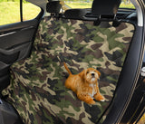 Dark Green Camo Camouflage Pattern Dog Car Seat Covers