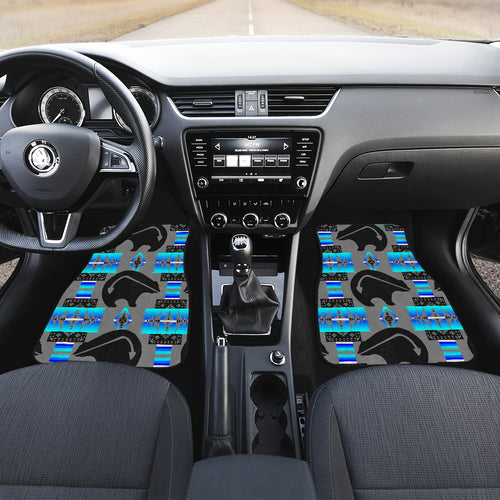 Gray Thunderbear Midnight Lake Front Car Mats (Set Of 2)