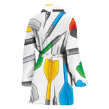 Darts Pattern Print Design 03 Women's Bathrobe