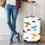 Airplane Star Cloud Colorful Luggage Covers