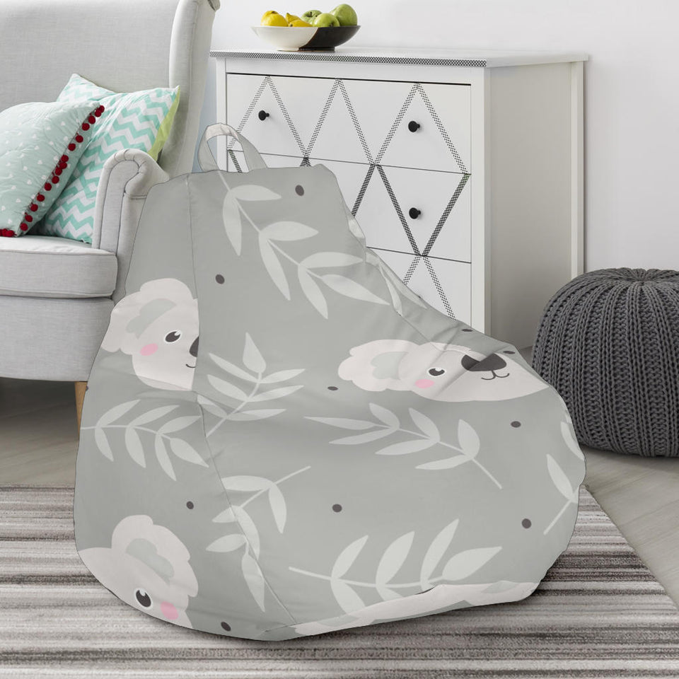 Cute Koala Leaves Pattern Bean Bag Cover