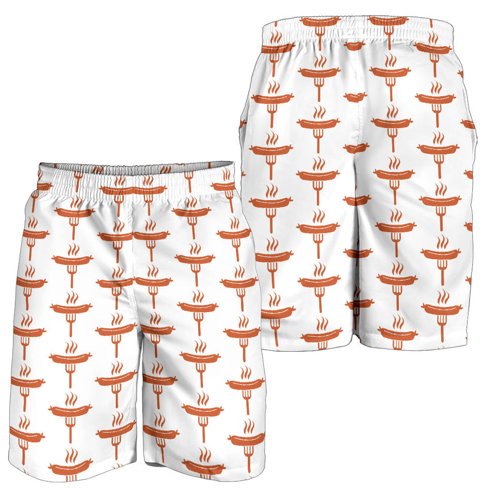 Sausage Pattern Print Design 05 Men Shorts