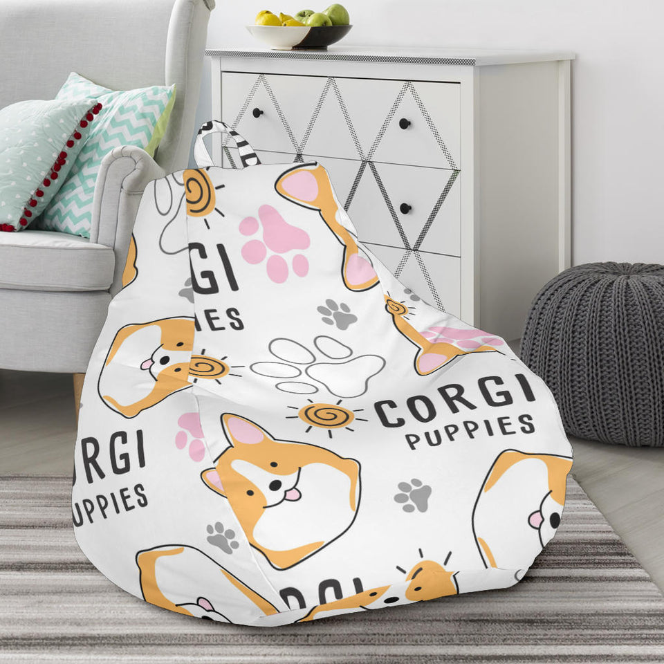 Corgi Dog Pattern Bean Bag Cover